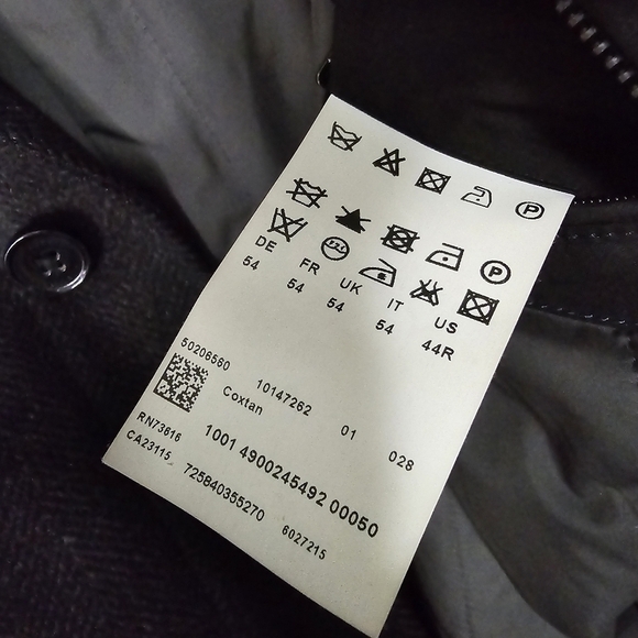 Boss Hugo Boss Charcoal Grey 100% Virgin Wool Coat Neutral - Picture 12 of 15